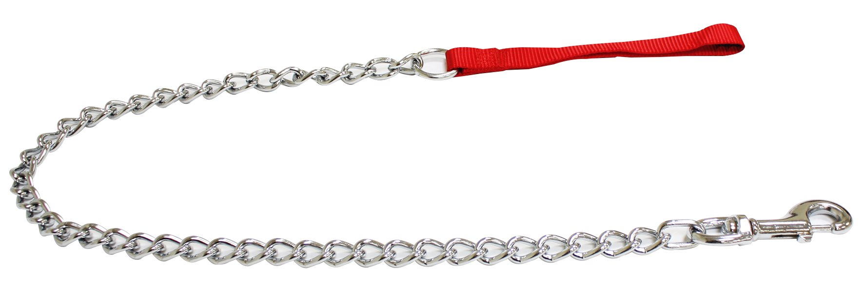 CROCI Nylon Leash with Chain, 1 x 3 m, Red