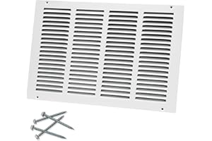 Howeall 16"W x 10"H [Duct Opening Size] Steel Return Air Grille, Air Return Vent Cover for Ceiling and Sidewall - HVAC Air Vent Covers - [Outer Dimensions: 17.75"W x 11.75"H]