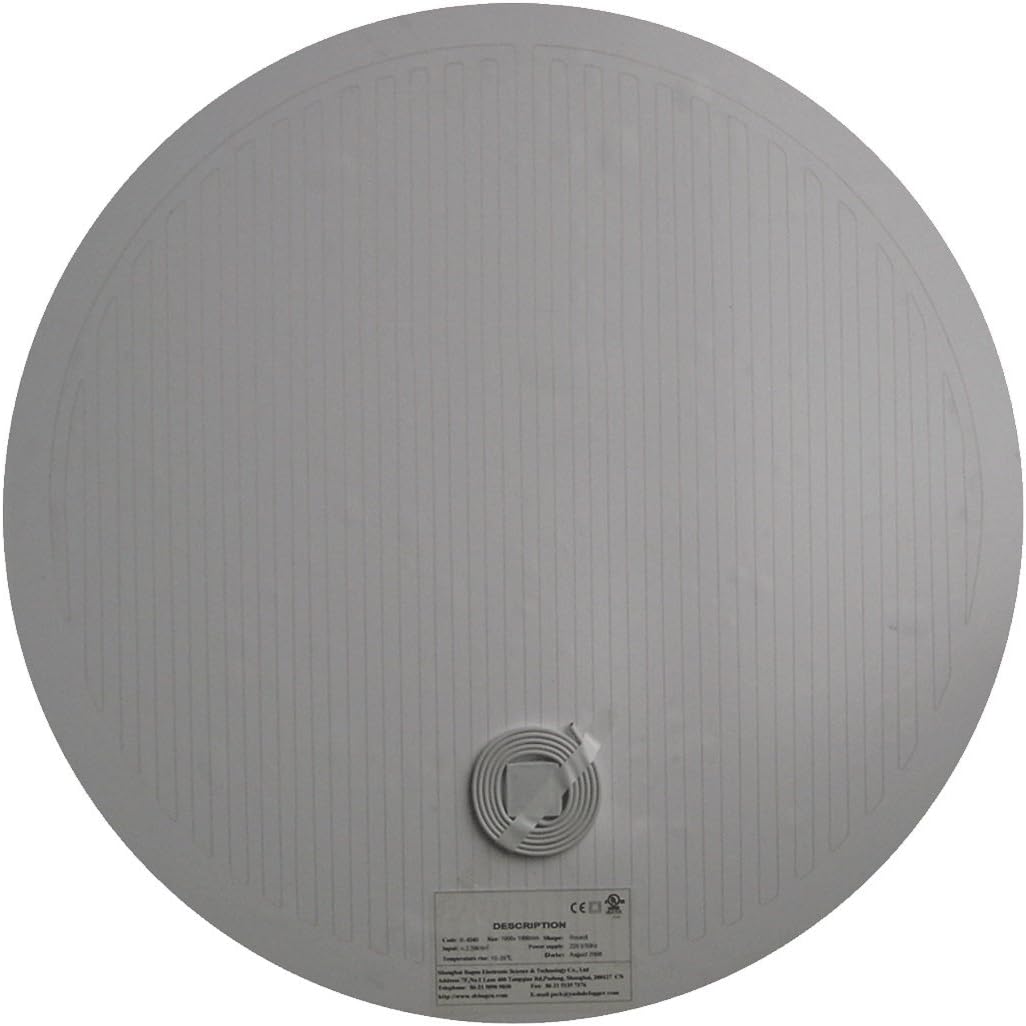 Radimo MD15 Mirror Defogger Pad Round, Diameter 15-Inch , 120-volt
