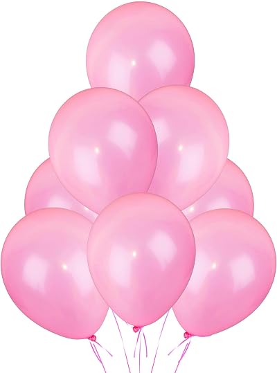 SHATCHI Pink Balloons 25 Pack 12 Inch Thick Latex Biodegradable Helium