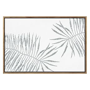 SIGNWIN Framed Canvas Print Wall Art Line Art...