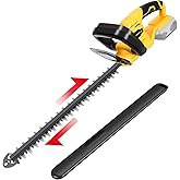 Tronyan Hedge Trimmer Compatible with Dewalt 20V Battery (Tool Only), Cordless Bush Trimmer with 1600RPM Brushless Motor, 22 