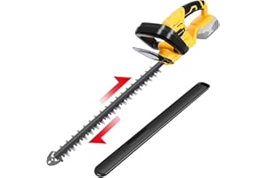 Tronyan Hedge Trimmer Compatible with Dewalt 20V Battery (Tool Only), Cordless Bush Trimmer with 1600RPM Brushless Motor, 22 
