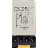 Liquid Water Level Sensor, Floatless Level Switch, C61F-GP AC220V 50HZ/60HZ Liquid Level Controller with Base for Water Industry