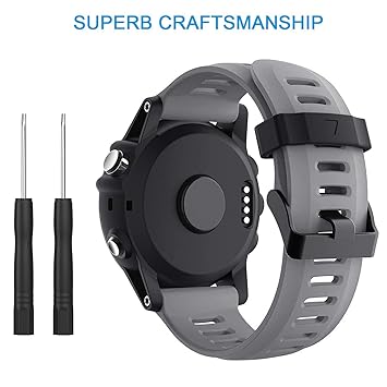 kitway Garmin Fenix 3 Correa, Banda Fácil de Ajuste 26 mm Ancho ...