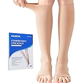 Medical Compression Socks for Women and Men, 15-21 mmHg , Open Toe, Knee High Length Compression Stockings for Varicose Veins, DVT, Edema, Running, Nursing