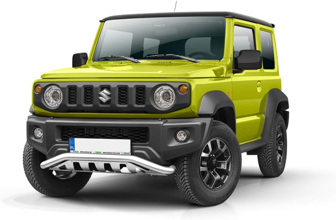 Front protection bar narrow with sheet Suzuki Jimny from year of manufacture 2018.