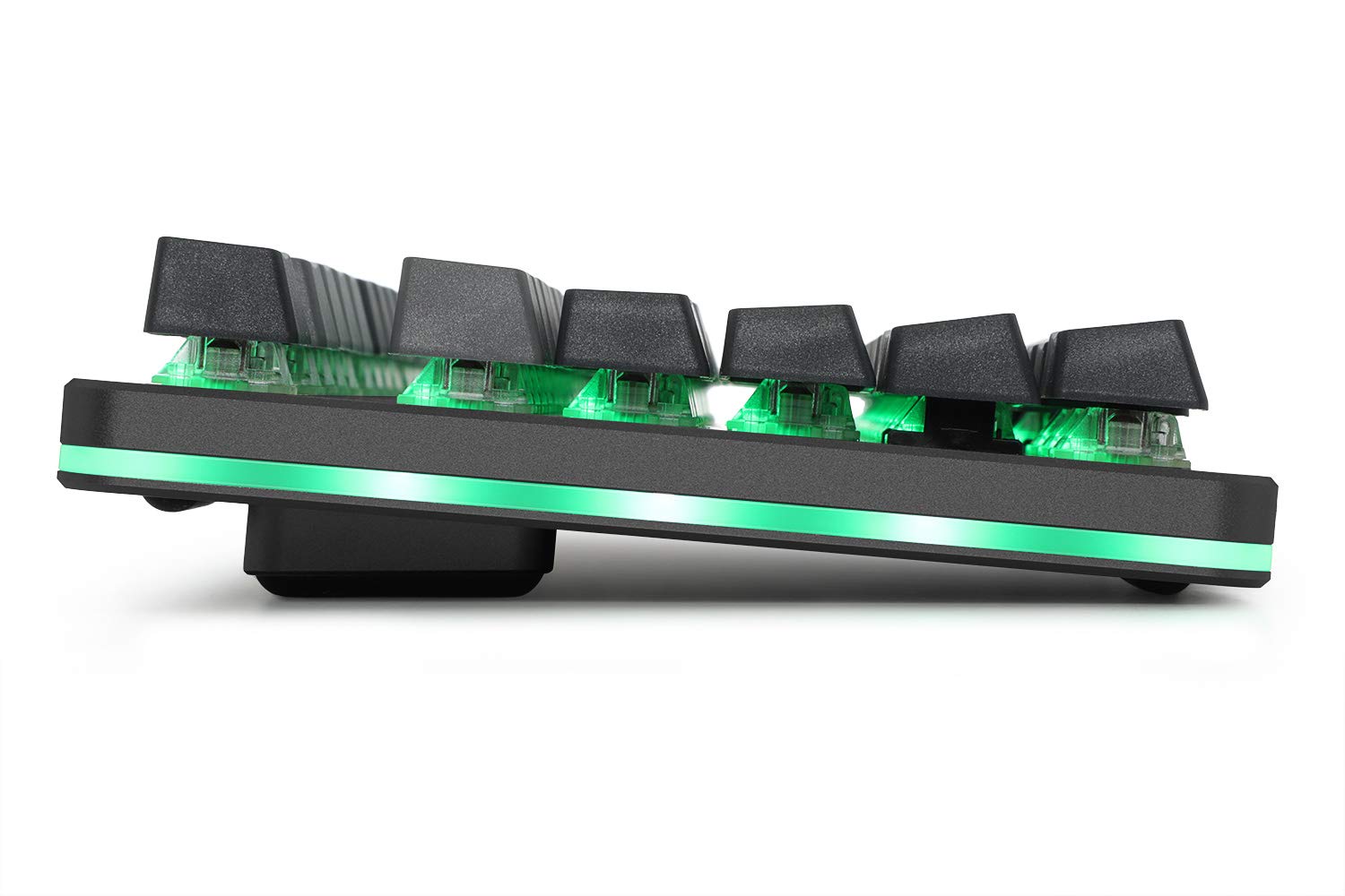 DROP CTRL Mechanical Keyboard — Tenkeyless TKL (87 Key) Gaming Keyboard, Hot-Swap Switches, Programmable Macros, RGB LED Backlighting, USB-C, Doubleshot PBT, Aluminum Frame (Halo Clear, Black)