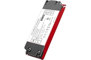 WOWIVID 24V Dimmable LED Driver, 24W Triac ELV/MLV LED Transformer Compatible with Lutron&Leviton Switches, Dimmable Led Power Supply 24W 24V for LED Light Stirps, Smooth Flicker Free Dimming