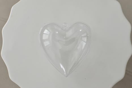 Plastic Heart Shaped Container - Clear: Amazon.co.uk: Kitchen & Home