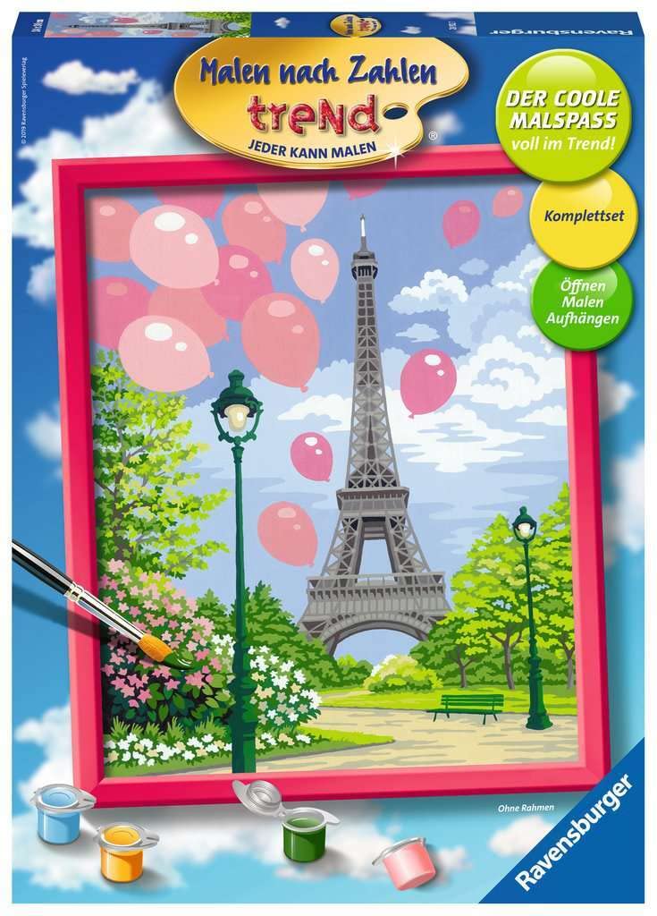 Ravensburger Painting by Numbers 28912 Spring in Paris for Ages 12 and Above