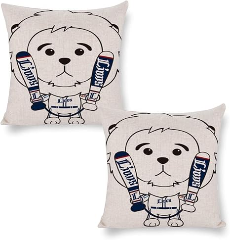Amazon 埼玉西武ライオンズカバー枕カバーキャラクターカスタムジッパー両面印刷睡眠抗菌デオドラント車用品2セット家の装飾人歌手女優ソフトポップ45 45cm 枕カバー ピローケース オンライン通販