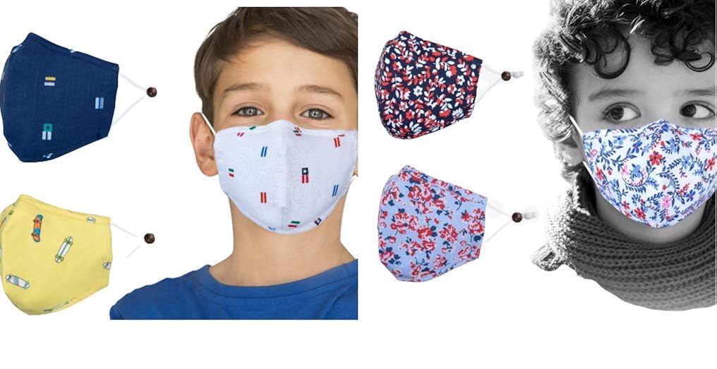 (Pack of 5 PCs) Cotton Face Masks for Babies/ Toddlers Kids (15 Years