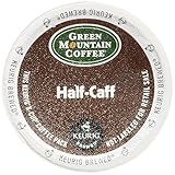 Green Mountain Coffee, Half-Caff, Single-Serve Keurig K-Cup Pods, Medium Roast Coffee, 72 Count (3 Boxes of 24 Pods)
