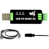 Wonrabai Industrial USB to RS485 Bidirectional Converter with Original CH343G, Multi-Protection Circuits, Supports Linux, Android, Wince, Win11/10/8.1/8/7/XP, etc.