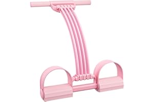 Resistance Bands, Multifunction Tension Rope, 8-Tube Elastic Exercise Bands Resistance with Handle & Pedal Non-Slip Full-Body