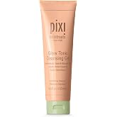 Pixi Glow Tonic Cleansing Gel | Glycolic Acid Facial Cleanser | Gently Exfoliates, Tones &amp; Energizes Skin | With Ginseng, Aloe &amp; Horse Chestnut | 4.57 fl oz/135ml