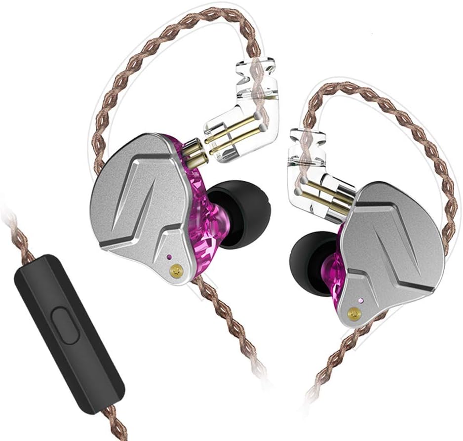 KZ ZSN Pro Auriculares de Metal Tecnología híbrida 1BA + 1DD HiFi