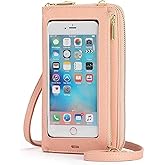 Small Cell Phone Crossbody Bag Purse for Women PU Leather Wallet Purse Crossbody Bags for Women Travel Wallet Touch Screen