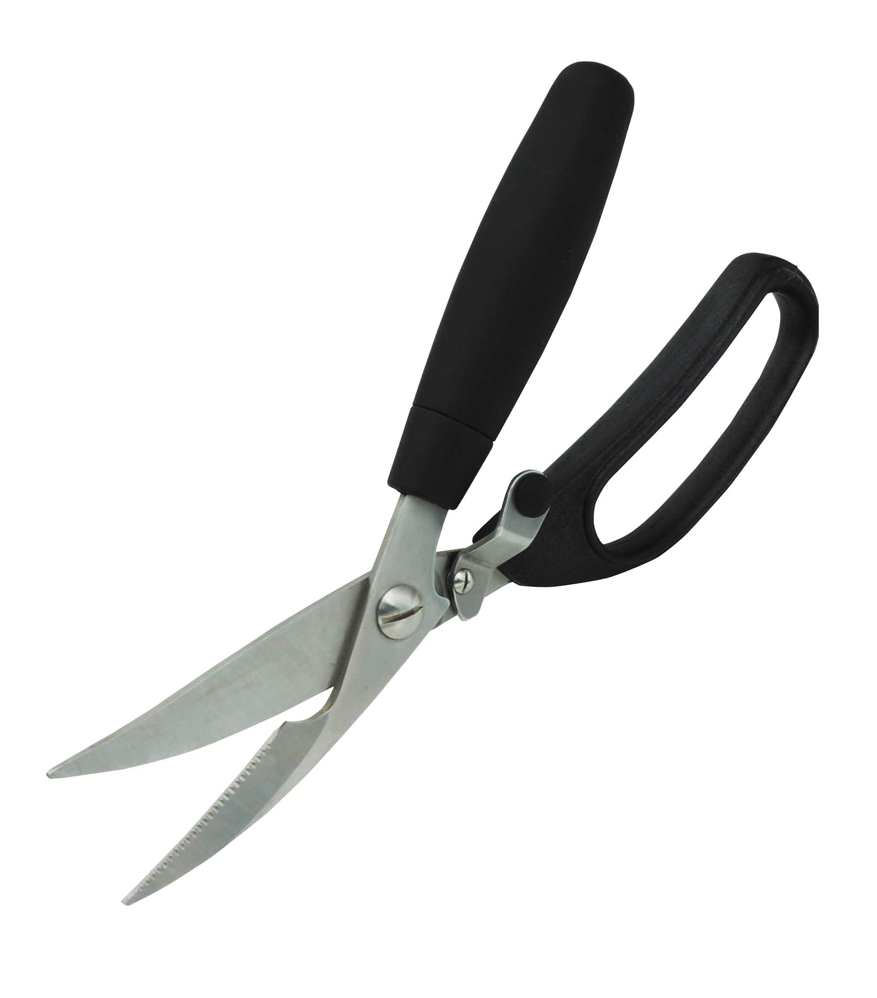 MasterClass Soft-Grip Stainless Steel Meat / Poultry Shears, 24 cm (9.5"), Blister Packed, Black/Silver