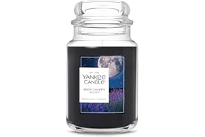 Yankee Candle Mid Summer's Night, Scented Candle, 22oz Large Jar with up to 150 Hour Burn, Giftable