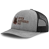 Richardson Mesh Cap Embroidered Dutch Shepherd Dad Herder Trucker Hats for Men & Women