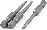 3 Pcs 6.3mm Hex Shank 3mm Tip Magnetic Triangle Screwdriver Bits