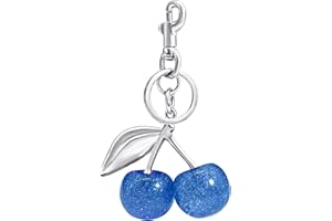 SKYFUN Cherry Keychain for Women Apple Strawberry Bag Charm Key Chain Accessories Gifts for Birthday Christmas