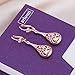Arlumi Filigree Teardrop Leverback Dangle Earrings for Women Rose Gold Plated Jewelry