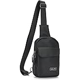 Seoky Rop Small Crossbody Bags for Women Men Nylon Water Resistant Sling Bag for Running Workout Travel