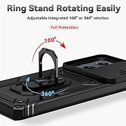 for Motorola Edge 2024 Case with Slide Camera Cover
