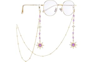 COSUCOS Stylish Eyeglass Chain for Women - Glasses Holder Chain with Tassel for Eyewear Retainer Strap Preventing Glasses Loss