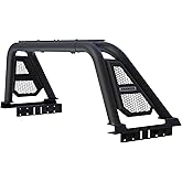KNAWIER R10 Sport Bar Roll Bar for Full Size Pickup Truck, | Adjustable Black Chase Rack Roll Cage Compatible with Ram 1500/2500/3500,Silverado,Tundra,F-Series,Sierra,Titan&amp;Titan XD