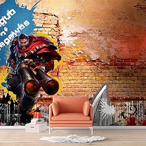 Wall Murals for Bedroom Abstract Banksy Street Art Removable Wallpaper Peel and Stick Wall Stickers - 66x96 inches