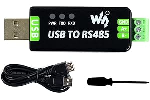 Waveshare Industrial USB to RS485 Converter with Original FT232RL and SP485EEN Embedded Protection Circuits for Industrial Co