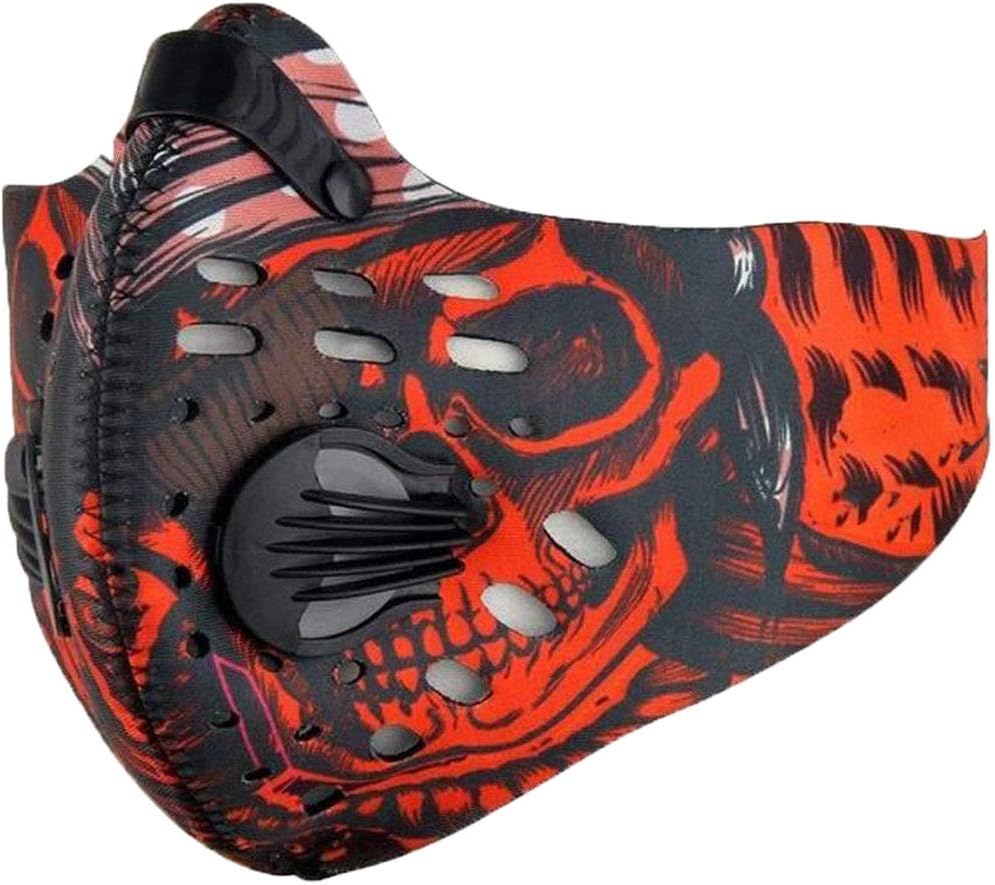 Dustproof Mask, Anti Pollution Face Mask with PM2.5 Activated Carbon Filters Breathable Protective Sports Masks for Running Cycling Outdoor Activities