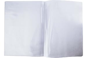 Risch Double-Sided All Clear Vinyl Menu Cover | Two-Sided 4 View Folding Menu Booklet | Slip in Side-Loading Cover | Wipeable, Reusable | 8.5” x 11” | Pack of 24