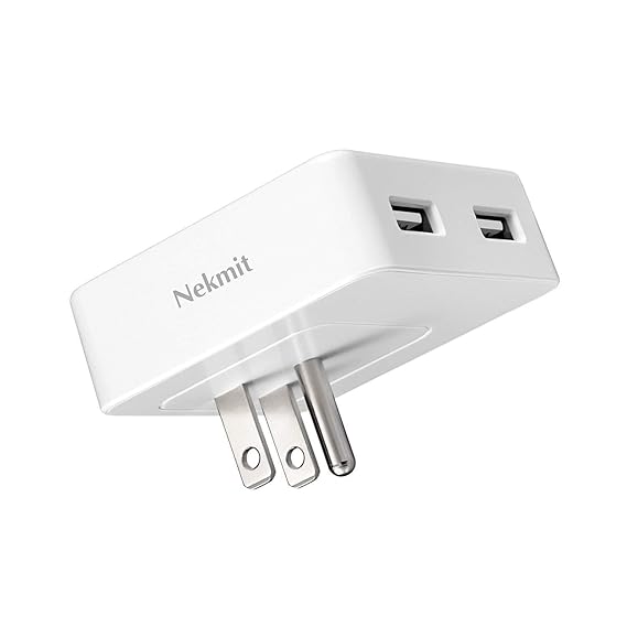 Nekmit Nekmit 48a 24w Portable Dual Port Thin Flat Usb Amazonin