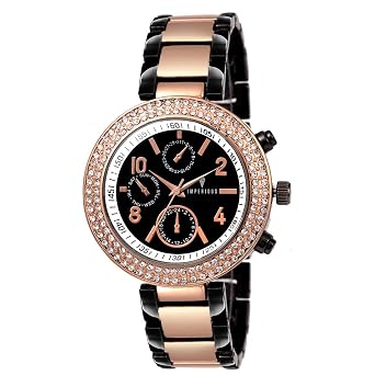 Analog Black Dial Women's Watch - Imp-black107