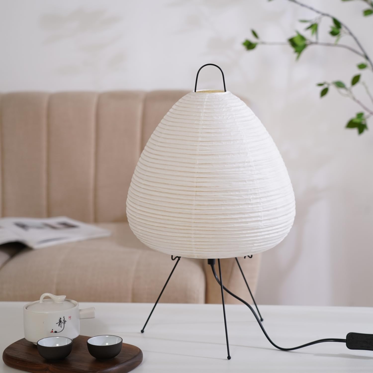 Inblissy Japanese Noguchi Inspired Table Lamp Zen