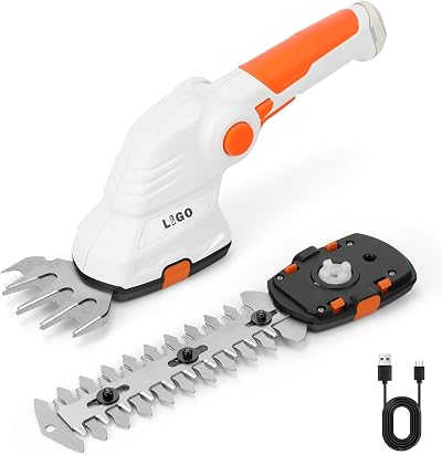 LIGO Cordless Grass Shear Shrub Trimmer 2-in-1 7.2V Battery 1.31lb