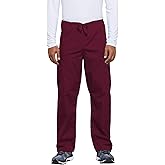 Cherokee Unisex Scrub Pants for Men & Women Drawstring Cargo Medical Uniform Straight Leg Nursing Scrub Bottoms - 4100