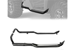Kojem Rock Guards Sliders Side Steps Compatible with 2018-2023 Polaris RANGER XP/ 1000/ XP 1000, 2019-2022 PRO XD Nerf Bars W