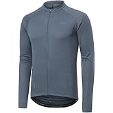 ARSUXEO Light Weight Long Sleeve Cycling Jersey Men Bike Jersey Bike Bicycle Biking Shirt