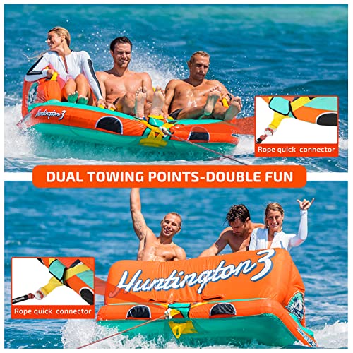 Swonder 3 Person Towable Tubes for Boating, Water Tubes for Boats to