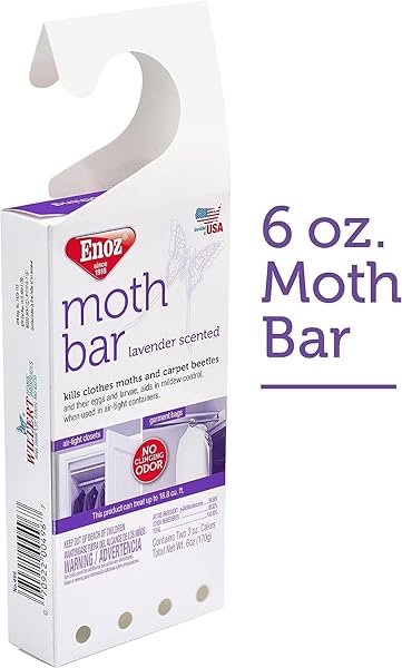 MOTH BAR LAVENDER SCENTED – 6 OZ (PACK OF 6)
