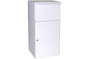 dVault® Collection Vault DVCS0023 Secure Collection and Package Drop with Removable Tote (White)