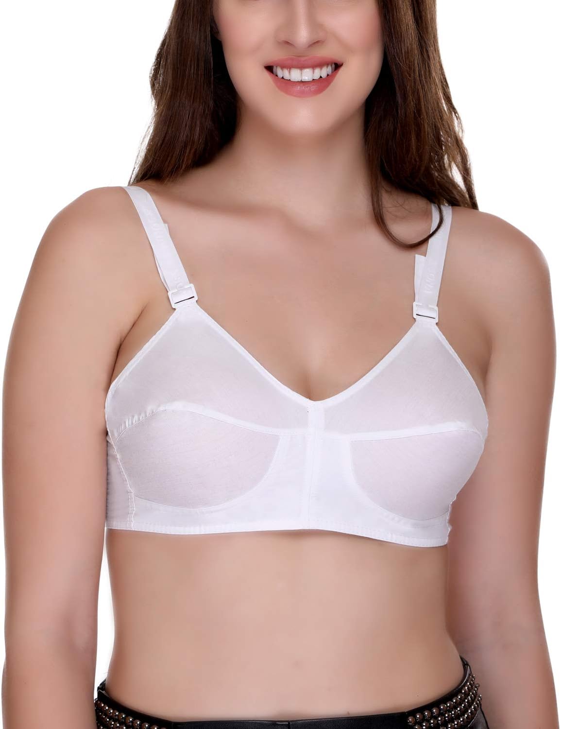 Sona Bee-Heart Full Coverage 100% Cotton Strap Women Non-Stretchable Bra