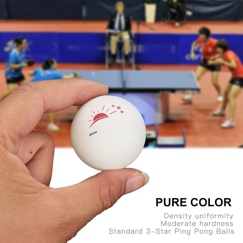Vbest life Ping Pong Balls with Box, 60 Pcs 3-Star Table Tennis Ball Ping Pong Balls for Competition Training Entertainment(White) : Sports & Outdoors