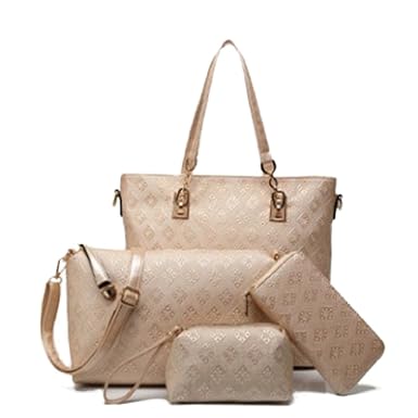 LACIRA Womens Handbag, Sling Bag, Clutch and Wristlet (Set of 4)